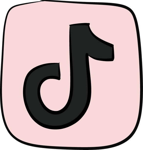 Tik Tok Hand Drawn Icon